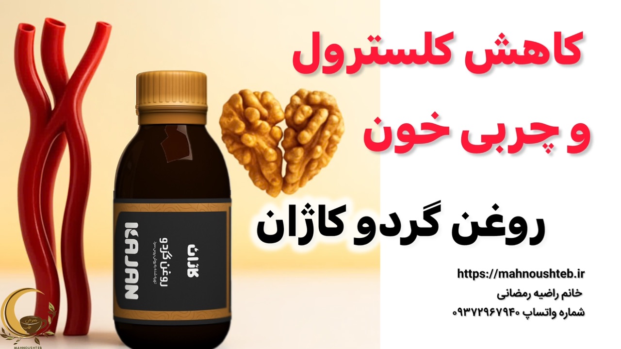 کاهش کلسترول و چربی خون با روغن گردو گاژان